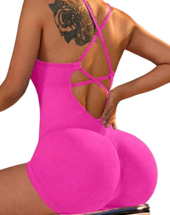 Enterizo Corto Fucsia