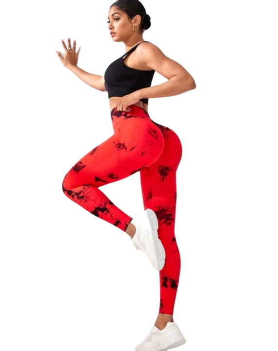 Leggins Tye dye Rojo - Image 2